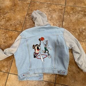 ACME  Denim Jacket with Cartoon Design